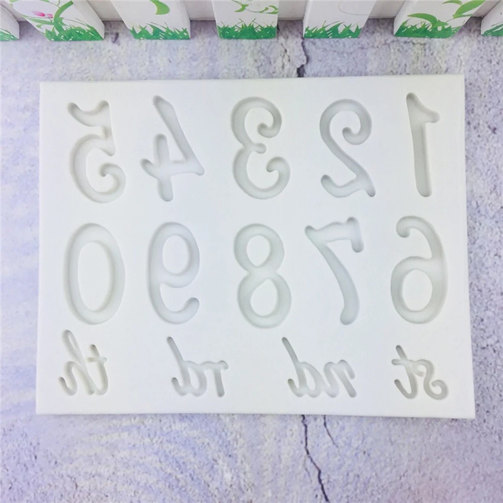 3D DIY Chocolate Cookies Digital Cloud Shape Fondant Cake Tools Creative Silicone Mold | Дом и сад