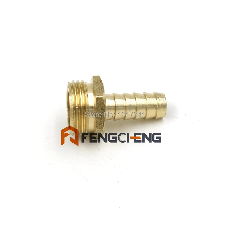

3/4" Male American Garden Hose Thread x 1/2" Barb,Brass Garden Hose Fitting, Brewer Hardware