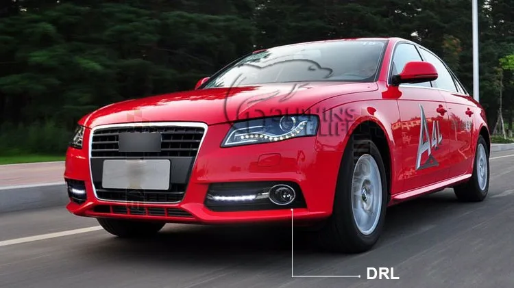 D_YL автомобильный Стайлинг led DRL для Audi A4 B8 Sedan Avant 2009-2012 led дневной ходовой светильник s led Противотуманные фары светильник для автомобиля stylin