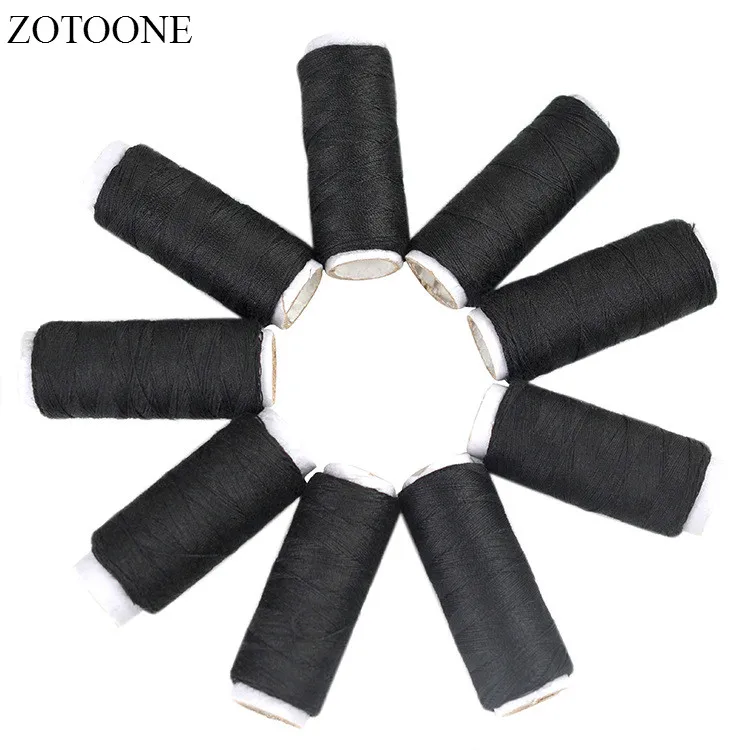 ZOTOONE 10 шт. черная катушка многоцветная швейная нить промышленная машина нитки