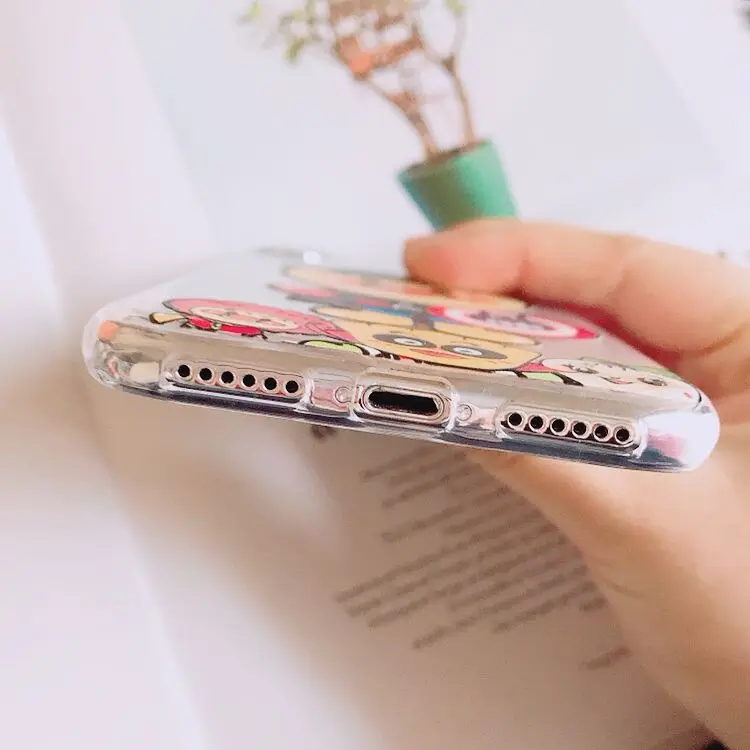 Довольно против скольжения + антидетонационных Anti-Shock подходит для iPhone 8 Plus X 7 6 S