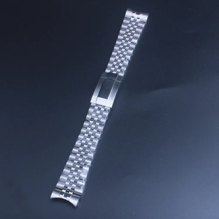 High quality Silver 316L Stainless Steel WatchBand 20mm Solid Band Bracelet For Dateadjust Oysterflex | Наручные часы