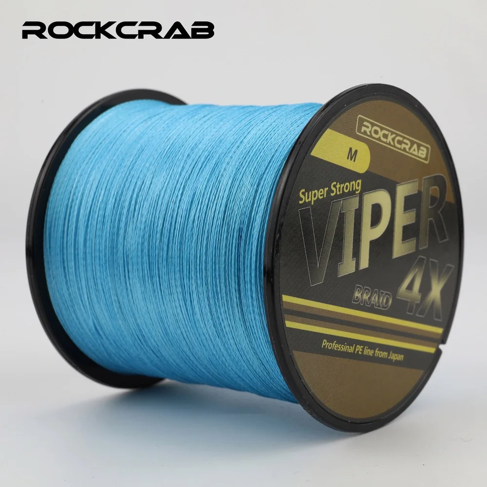 RockCrab бренд Viper X4 серия 500 м 547 ярдов 4 нити 8 66LB 100% PE леска плетеная рыболовная