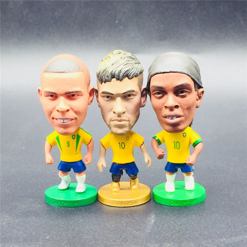 3 шт. Soccerwe высота 6 5 см ПВХ футбол мультфильм звезда кукла Неймар Месси Роналдо