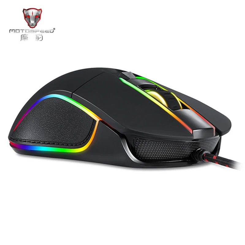 Motospeed V30 профессиональная игровая мышь USB Проводная оптическая с регулируемым