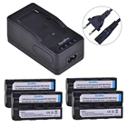 4 шт., аккумуляторная батарея для камеры и светодиодное быстрое зарядное устройство для Sony