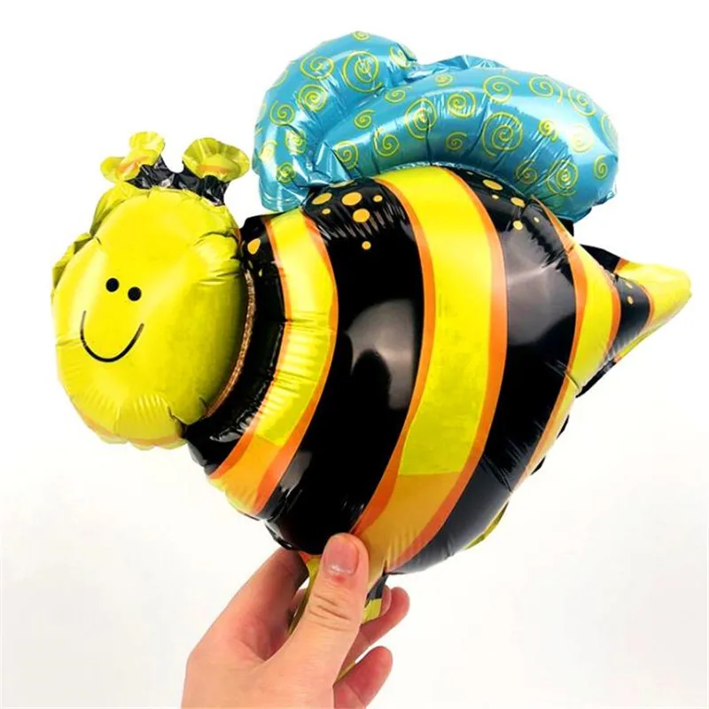 Свадебные украшения фольги Воздушные шары насекомое бабочка пчела Лягушка Божья