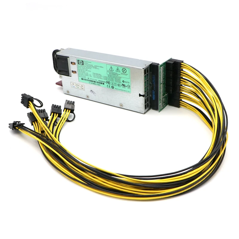 Коммутационная плата для сервера блока питания PCI-E 6Pin с 10x разъемом майнинга