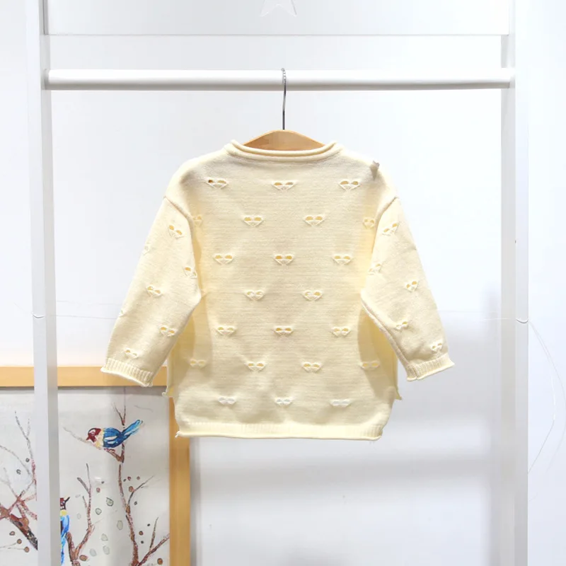 

Brand New Baby Girl Sweater Cardigan Infant Girls Flowers Button Sweaters Jacket Tops Clothing
