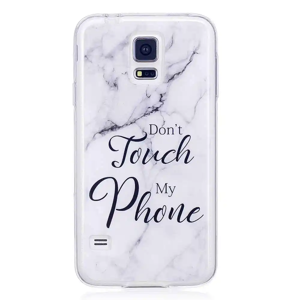 Черный милый мраморный чехол для Galaxy S6 телефона S7 Edge Тонкий Samsung S8 S9 Plus S5 Mini