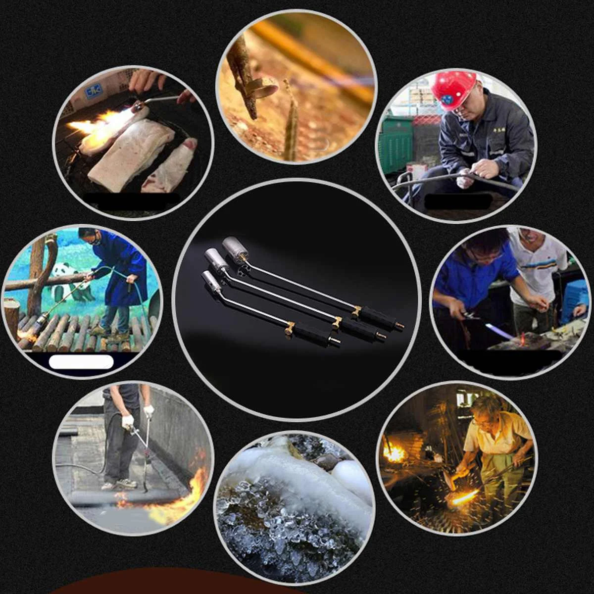 

15-65 Heating Torch Propane Butane Gas Flame Blow Plunber Roofing Soldering Guns Flamethrower
