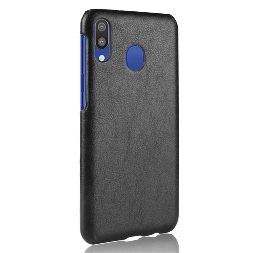 Чехол для Samsung Galaxy M20 6 3 дюйма роскошный чехол из искусственной кожи с зернистой