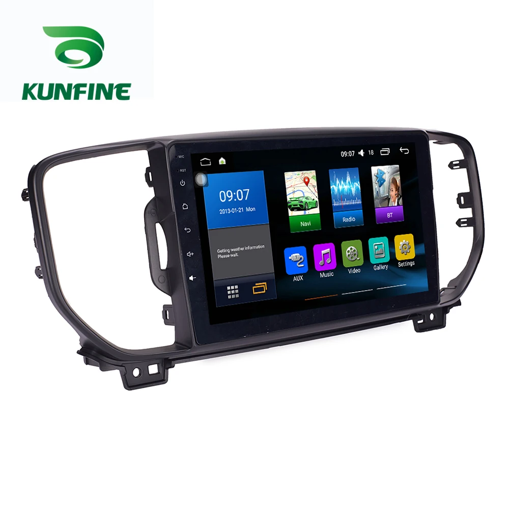 Восьмиядерный 1024*600 Android 8,1 автомобильный DVD gps навигационный плеер Deckless автомобильный стерео для KIA KX5 Sportage радио головное устройство wifi