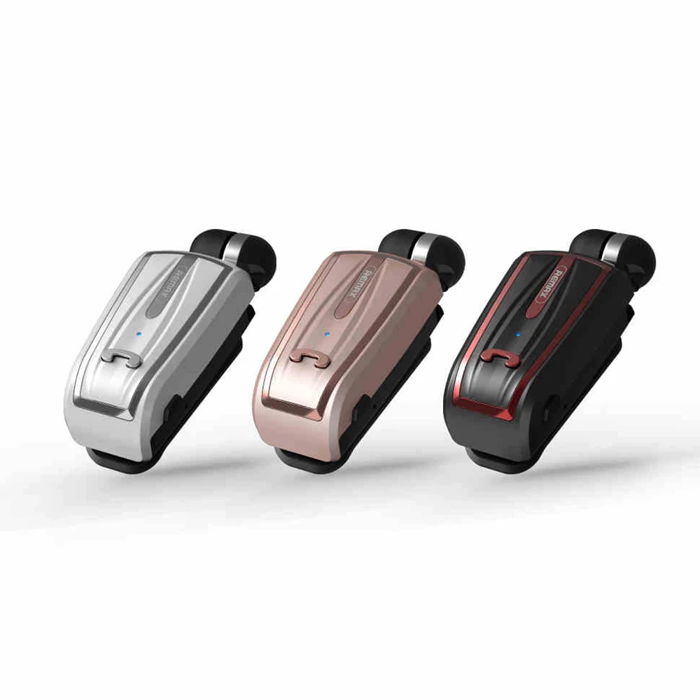 Беспроводные bluetooth наушники Remax T12 с клипсой для воротника и микрофоном