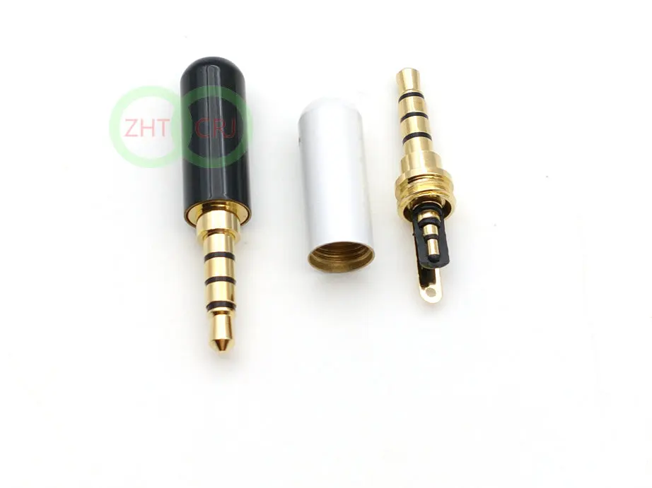 

100pcs 3.5mm 4 pole Stereo Audio Male Female Plug Jack solder connector