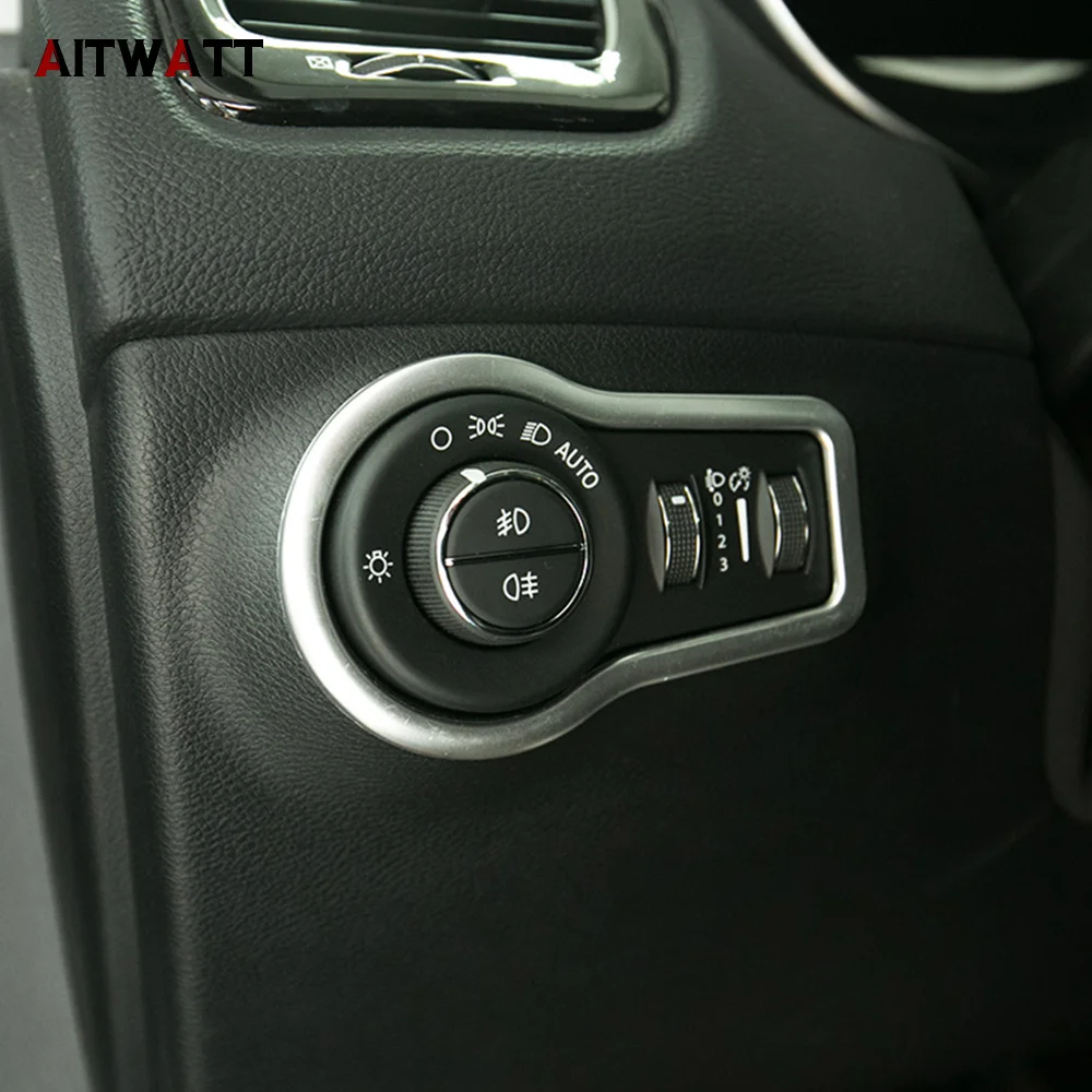 ABS Матовый автомобильный Стайлинг переключатель фары Защитная отделка