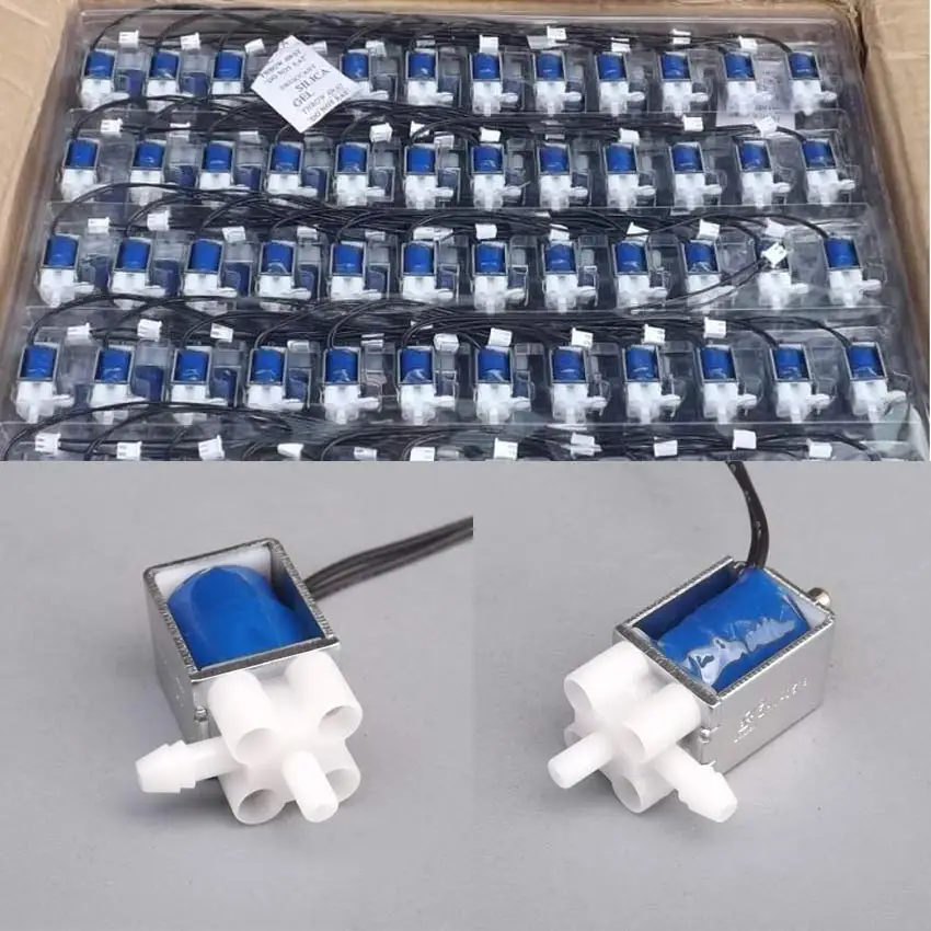 Миниатюрный электромагнитный клапан два тройника ма|solenoid valve|electric valvemini electric valve |