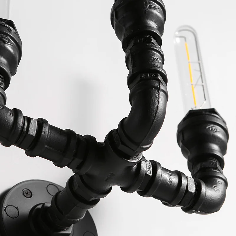 American Industrial Wind restaurant aisle wall Lamp retro bar corridor light Creative Three head loft background lamp | Лампы и