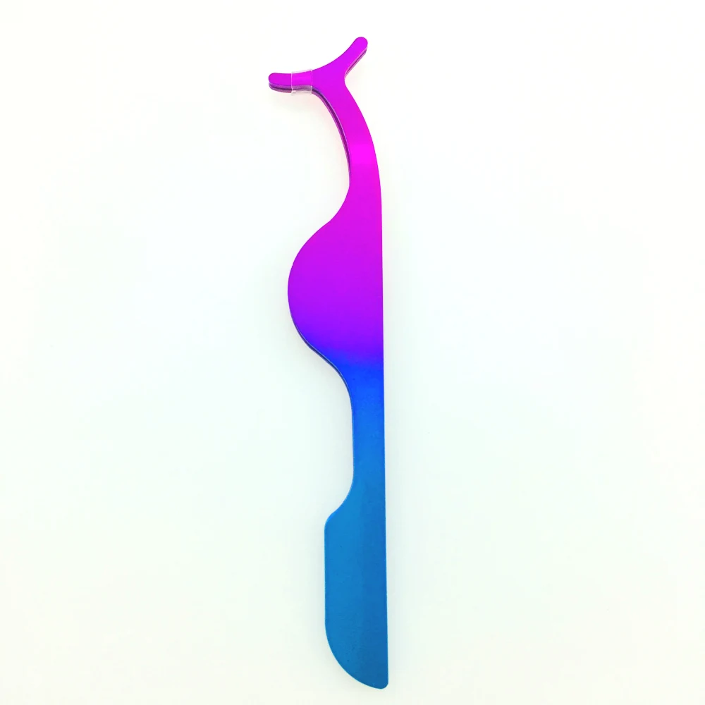 Multi Color 1 шт. пинцеты для накладных ресниц Поддельные ресницы Аппликатор для ресниц Щипцы для завивки и наращивания ресниц кусачки Вспомогательный зажим макияж щипцы инструмент - Цвет: Multi Color