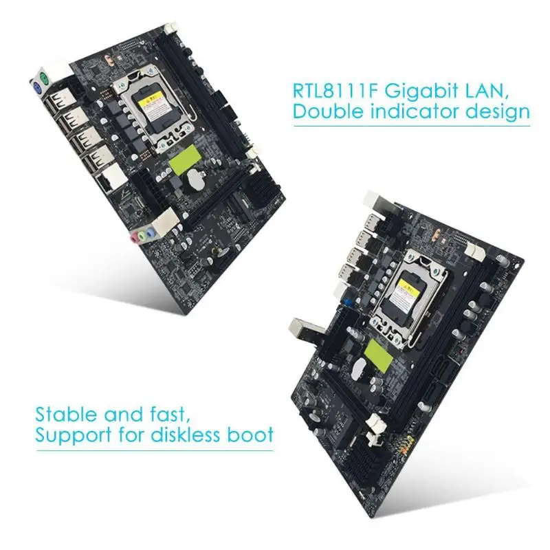 X79 LGA 1356 Pin настольная материнская плата RECC DDR3 Серверная ЦП двойной двухканальный