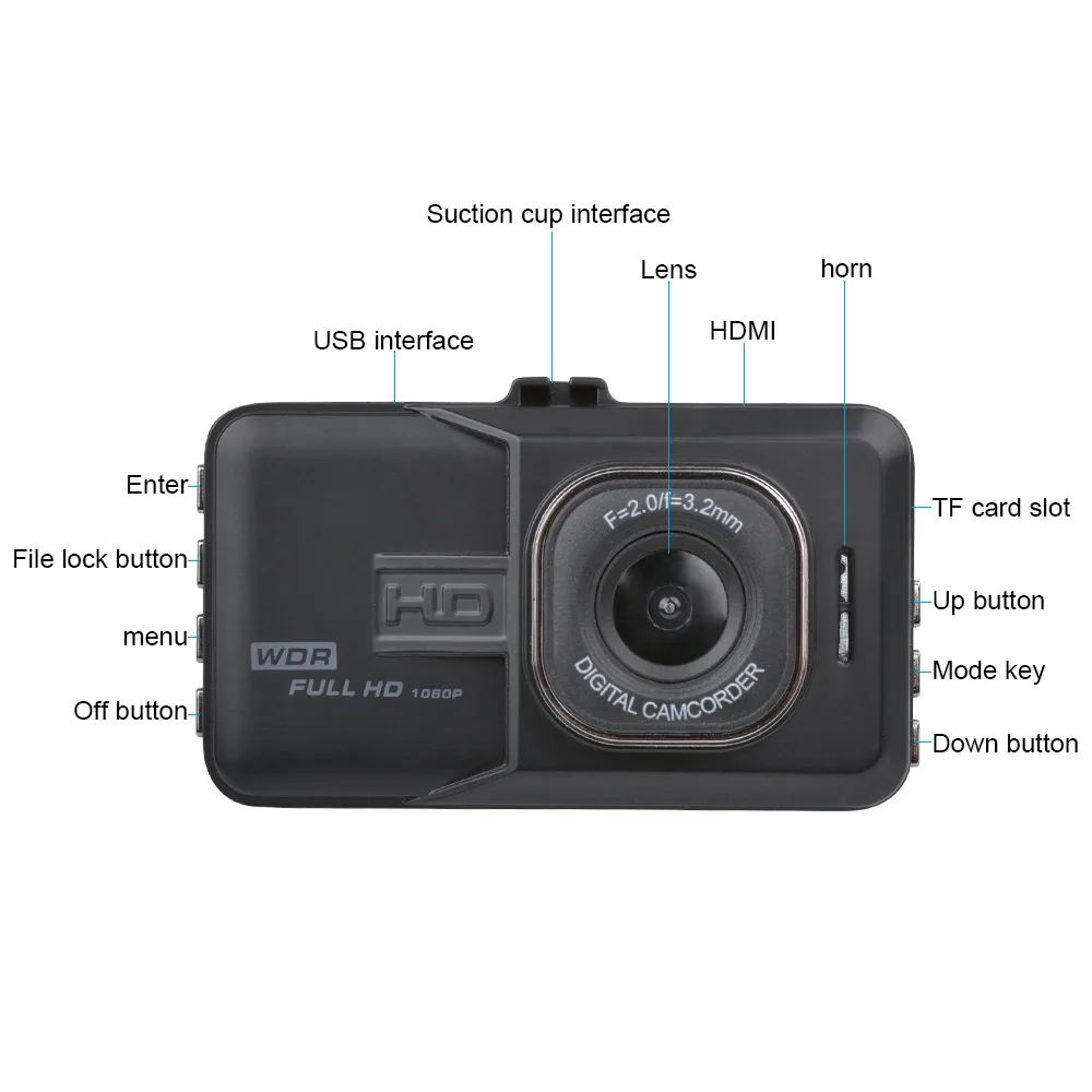 AOSHIKE 3 дюймовый цинковый сплав сенсорный HD 720P 480P автомобильный зеркальный