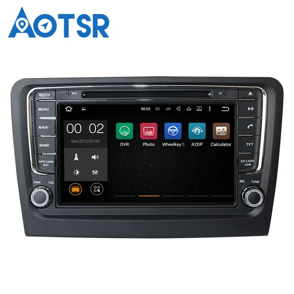 Автомобильный dvd-плеер gps навигация для Skoda Rapid 2013- мультимедиа авто радио магнитофон Android 8 4+ 32 ГБ головное устройство стерео
