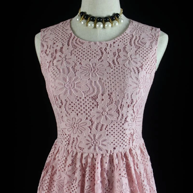 Фирменное детское розовое кружевное платье для женщин и детей девочек семейный