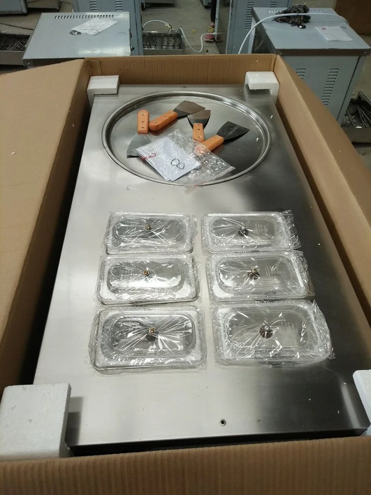 Большая машина для приготовления мороженого 45 см с импортным компрессором и 6