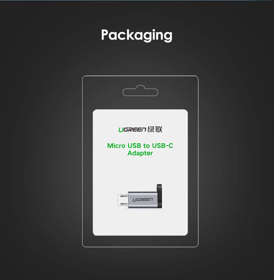 Ugreen usb type c к micro usb адаптер для samsung Galaxy s7 huawei sony xiaomi redmi note 5 pro зарядное устройство Зарядка otg конвертер