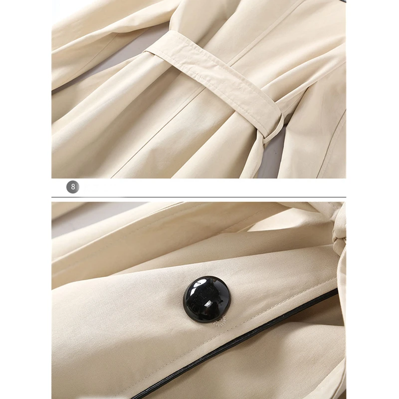 Весна Осень 2020 новое длинное пальто для женщин модное высококачественное