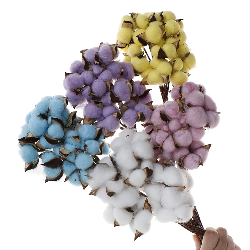 10 шт. сухие цветы из натурального хлопка | Дом и сад