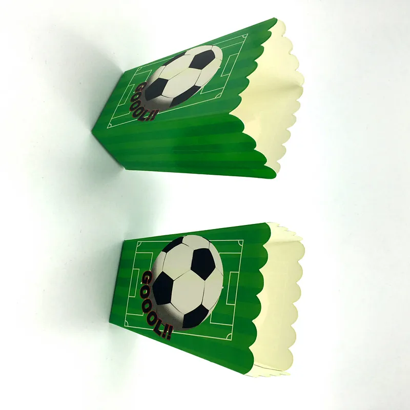 6 шт./лот новые футбольные коробки для попкорна Детские вечерние дня рождения