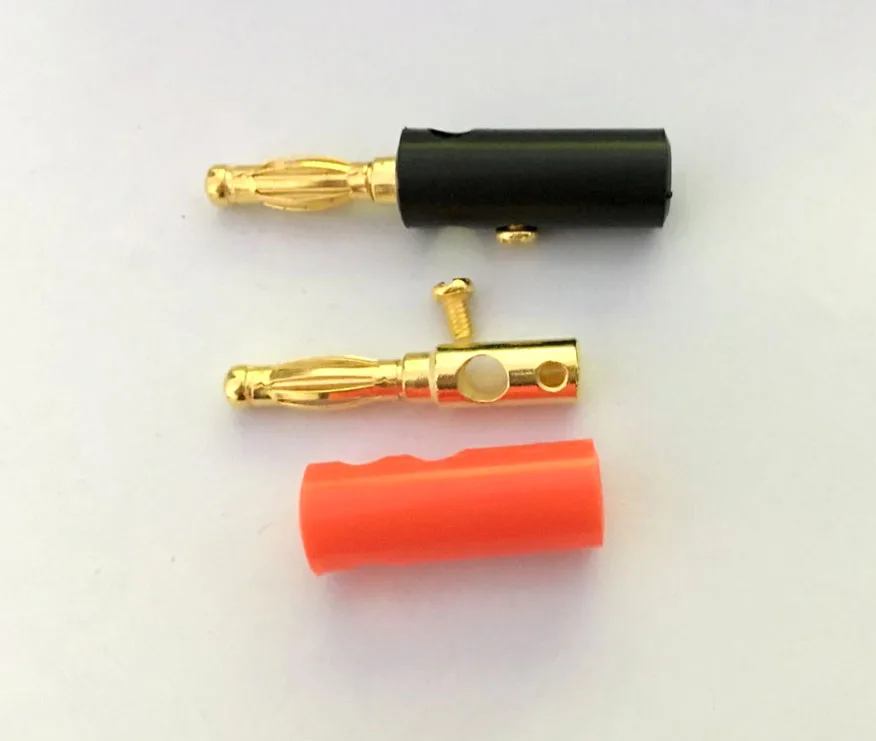 50 пар (100 шт.) 4 мм разъем типа &quotбанан&quot припой динамик кабельный усилитель