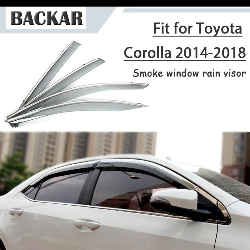 Защитный козырек от дождя ветра и солнца для Toyota Corolla E170 2014 2015 2016 2017 2018|Навесы