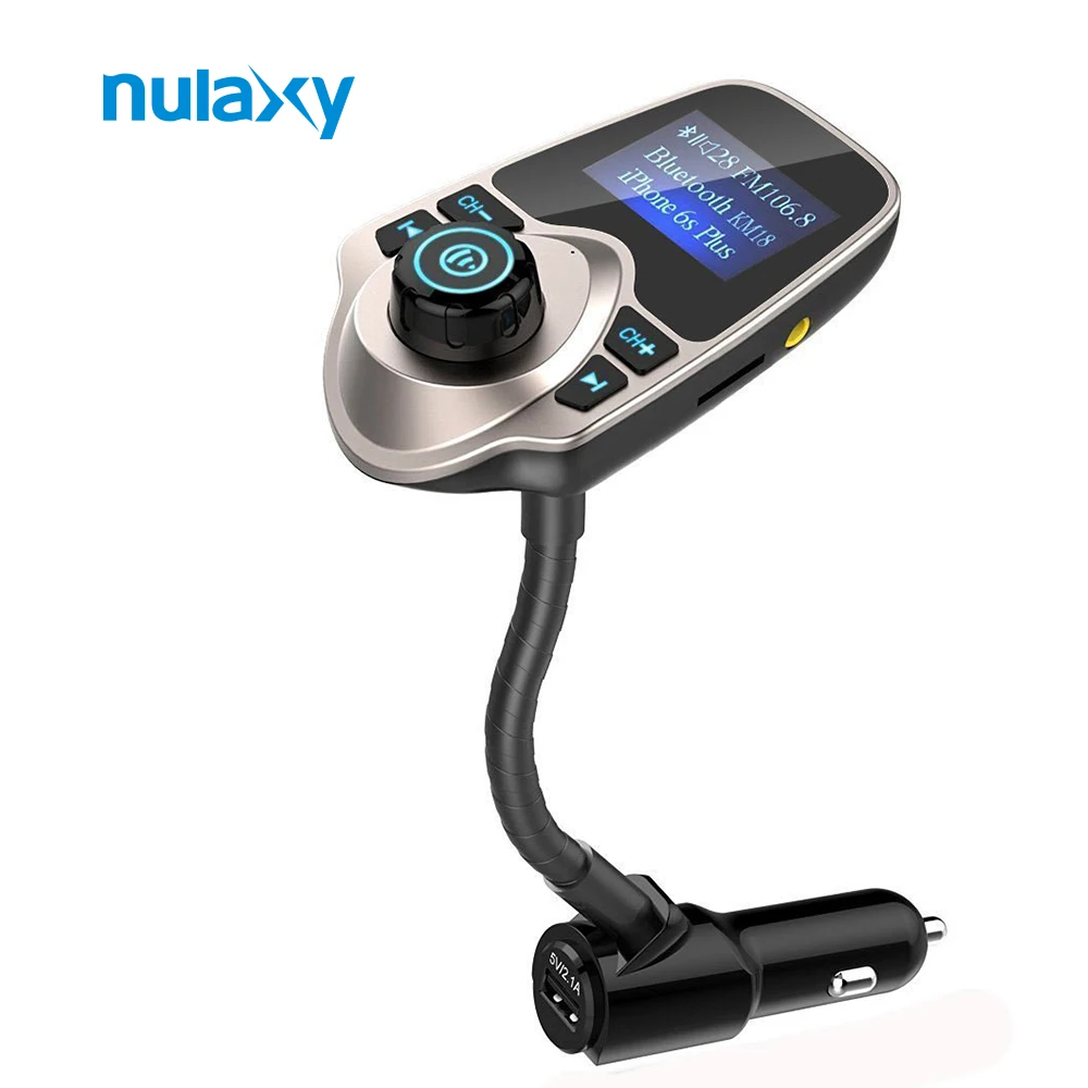 Nulaxy Автомобильный MP3 плеер FM передатчик Bluetooth гарнитуры car Kit модулятор для iPhone 8 с