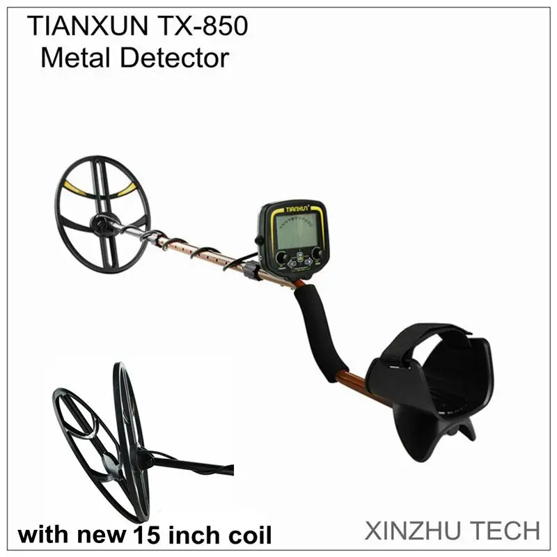 deluxe edition TIANXUN TX-850 металлоискатель профессиональный Подземный Охотник за сокровищами золота прозрачная версия с 15 дюймовой катушкой