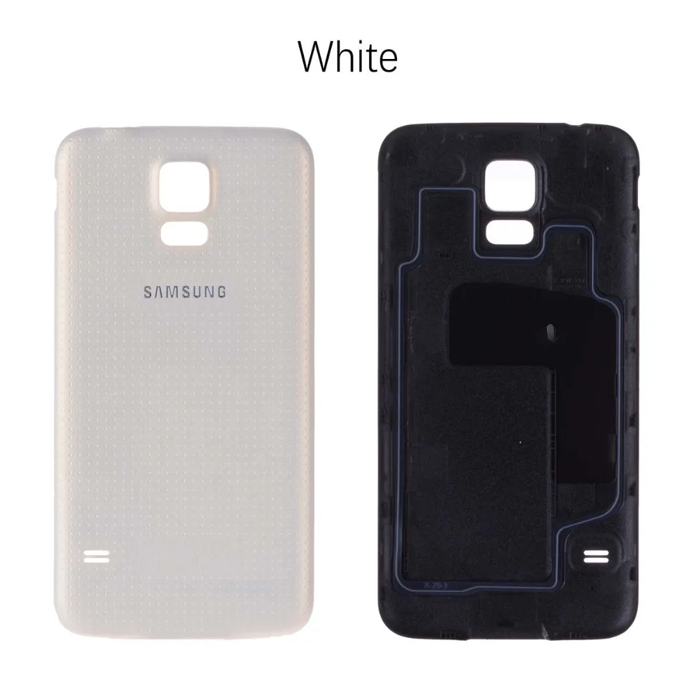 Задняя крышка батареи для samsung Galaxy S5 i9600 G900 задняя крышка корпуса батарейный чехол запасные части