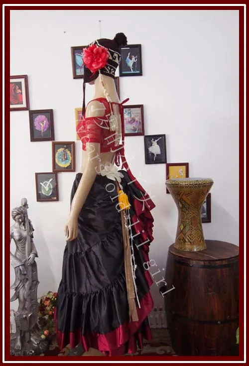 Кружевной топ для танца живота Ats Племенной чоли прямая короткий рукав DQ23 39 |