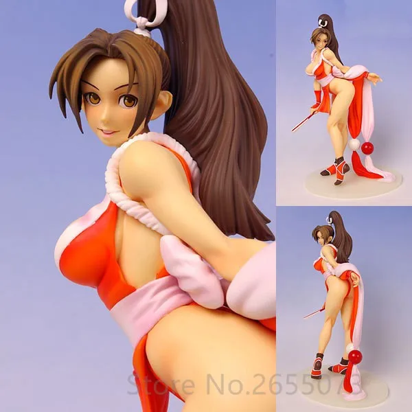 Сексуальный 26 см SNK Король бойцов XIII KOF Аниме Mai Shiranui улыбка Ver. ПВХ фигурка Коллекция Модель игрушки