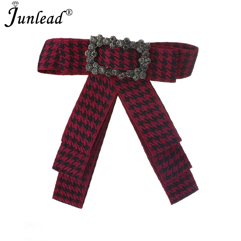 Женская винтажная брошка Junlead многослойная тканевая с бантом и пряжкой на
