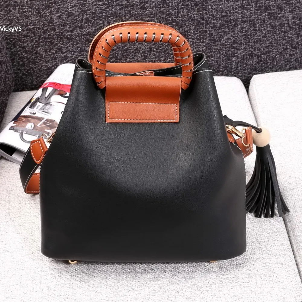 Для женщин Мода Повседневное кисточкой Сумки из искусственной кожи Топ-ручка