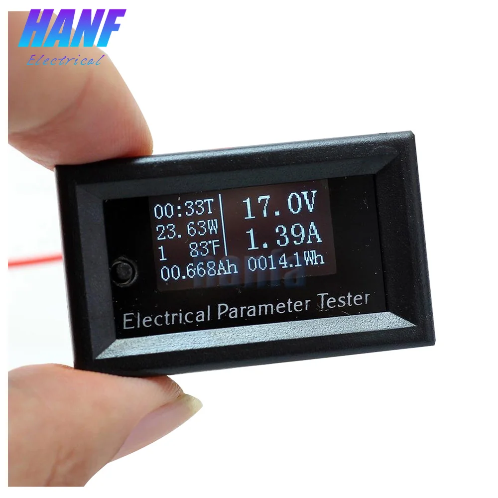 1 шт. 7в1 OLED Многофункциональный DC 100 в 10A Мини Цифровой тестер напряжения тока мощность энергии Ватт метр мультиметр Амперметр