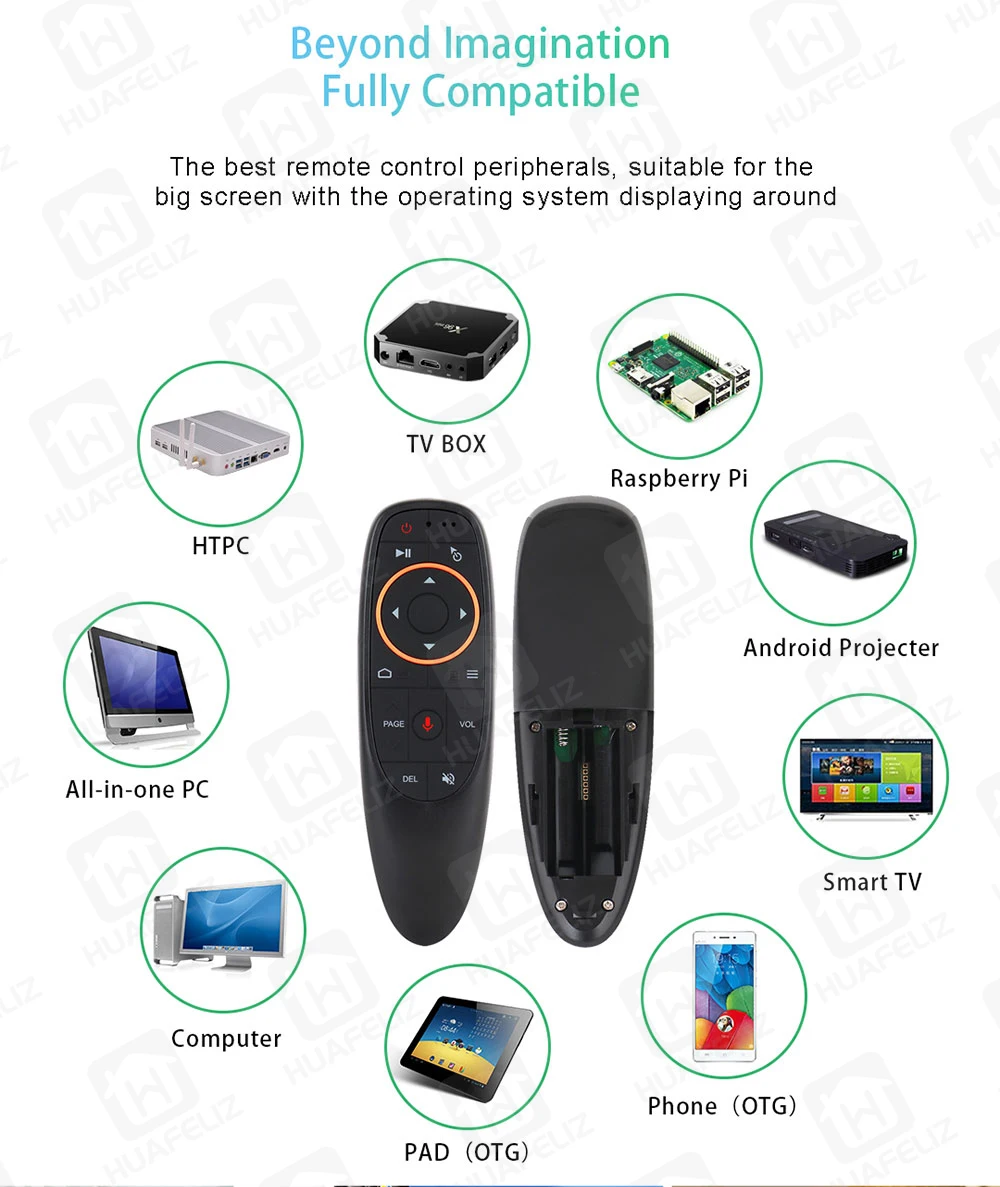 G10 голосовое дистанционное управление 2 4G Беспроводная воздушная мышь микрофон