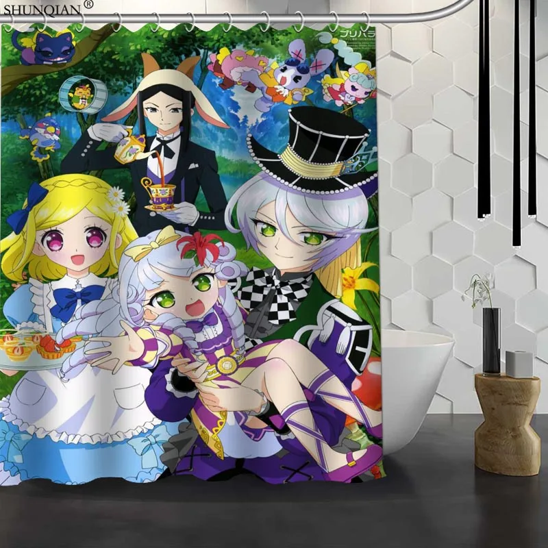 Новинка Pripara idol Time на заказ занавеска для душа водонепроницаемая ткань