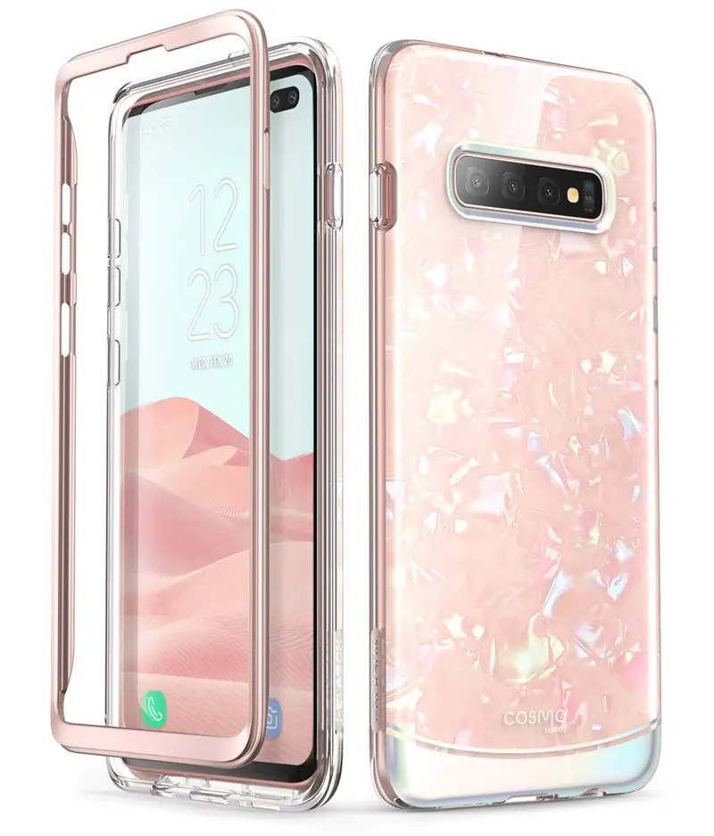 Для samsung Galaxy S10 Plus чехол 6,4 дюймов i-Blason Cosmo полный корпус блестящий чехол под мрамор чехол без встроенной защитной пленки