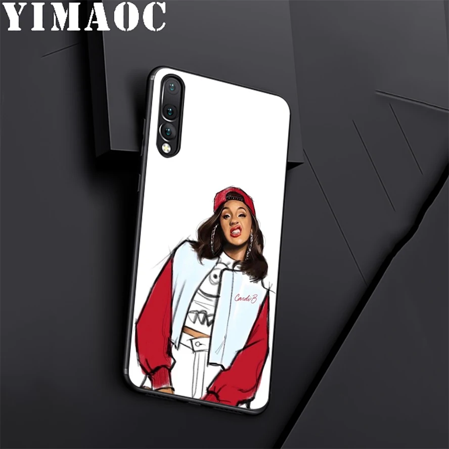YIMAOC Cardi B Rapper сексуальный мягкий силиконовый чехол для huawei Honor mate 10 P20 P10 P9 P8 P Smart Y6 6A