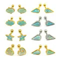 1 шт. опал CZ Gem Daith сердце круг гибкое кольцо ухо траг серьги, Надеваемые На ушной хрящ сердце ухо пирсинг для губ кольцо пирсинг тела ювелирные изделия 16 г