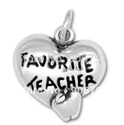 Ювелирные изделия с изображением учителя из антисеребристого покрытия|charm n