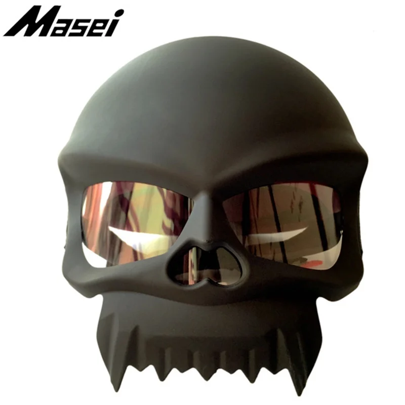 Masei 429 череп Chopper Casco мотоциклетный шлем с черепом винтажные Ретро мотоциклетные