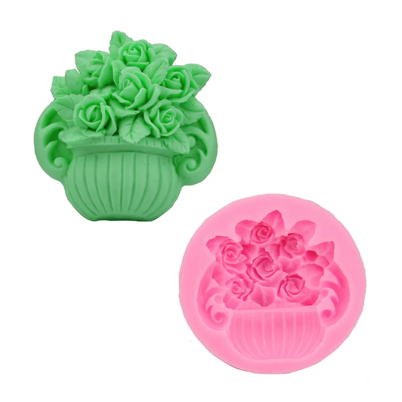 Элегантный Прекрасный DIY Большой розы горшок цветочный завод шоколад